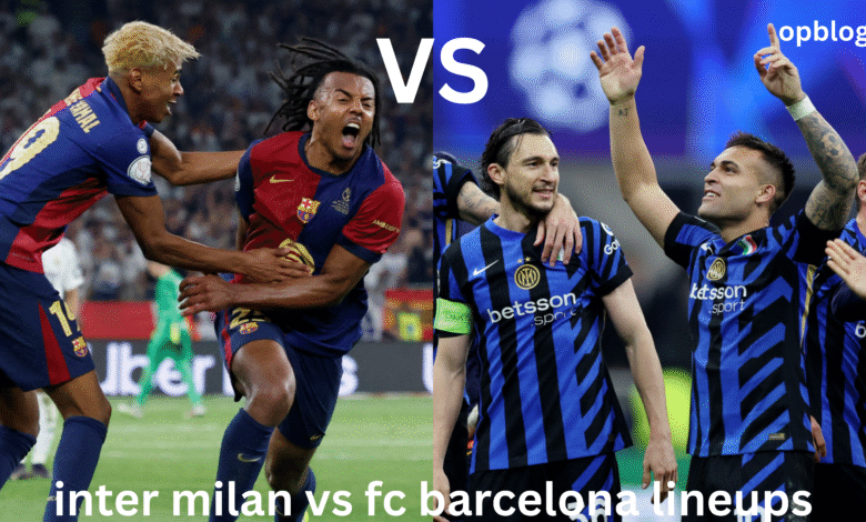 inter milan vs fc barcelona lineups