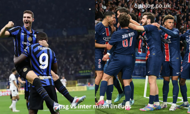 psg vs inter milan lineups