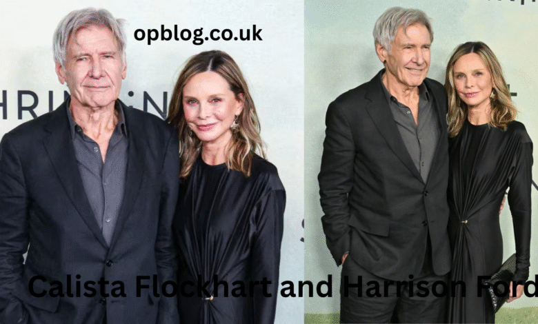 Calista Flockhart and Harrison Ford