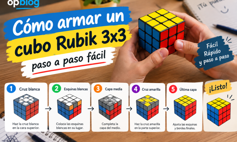 Cómo armar un cubo Rubik 3x3