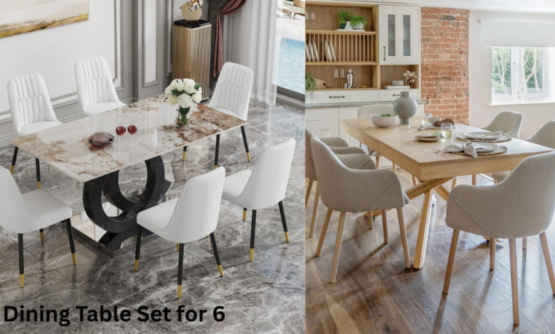Dining Table Set for 6