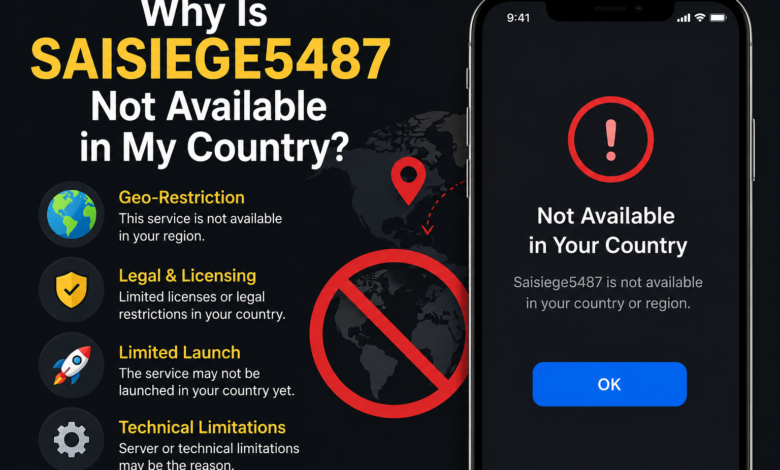 Why Is Saisiege5487 Not Available in My Country