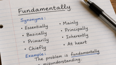 Fundamentally Synonym