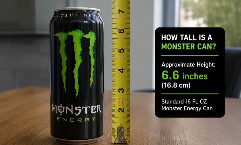 How Tall Is a Monster Can